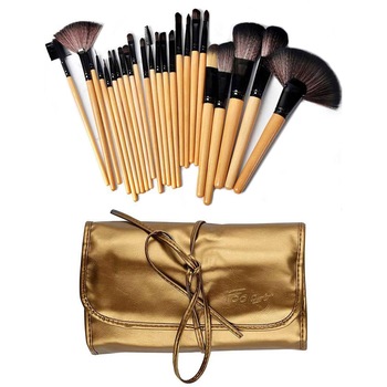 Set de 24 Pensule Profesionale din par natural, Top Quality Golden Lights Set de 24 Pensule Profesionale din par natural, Top Quality Golden Lights