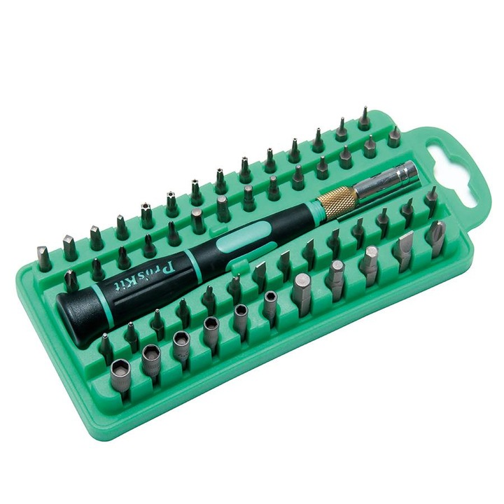 Комплект отвертка с накрайници Proskit SD-9828, 58бр