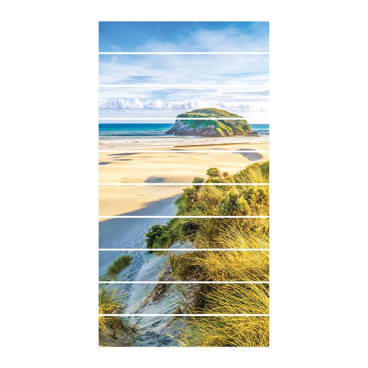 Sticker pentru scari DEGRETS 79107 Plaja Tropicala 10x18x100 cm