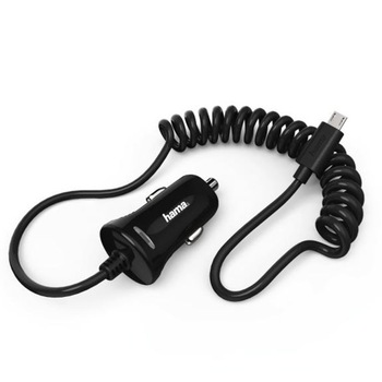 Incarcator auto HAMA 178261, micro-USB, 2.4 A, negru, HAMA-178261 Incarcator auto HAMA 178261, micro-USB, 2.4 A, negru, HAMA-178261