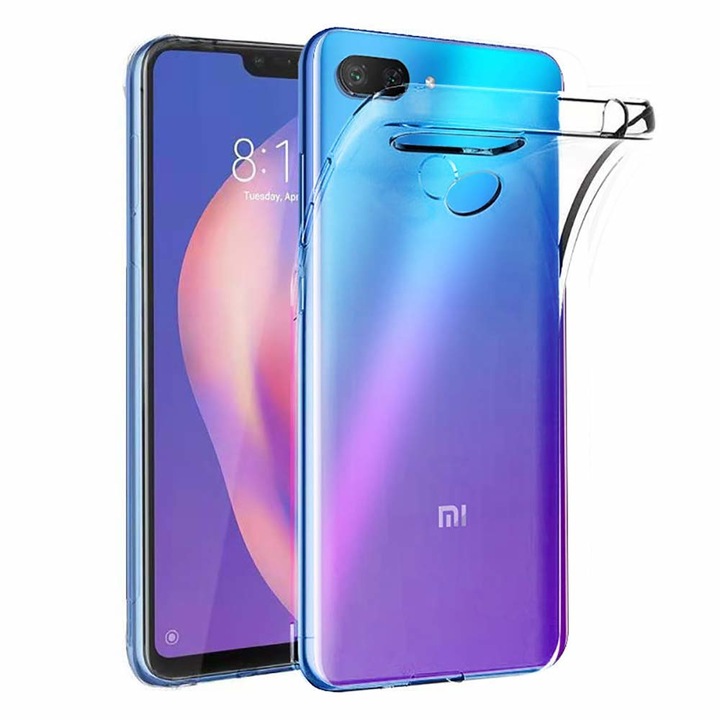 Husa telefon, Ultra Slim, Silicon, Pentru Xiaomi Mi 8 Lite, Transparent