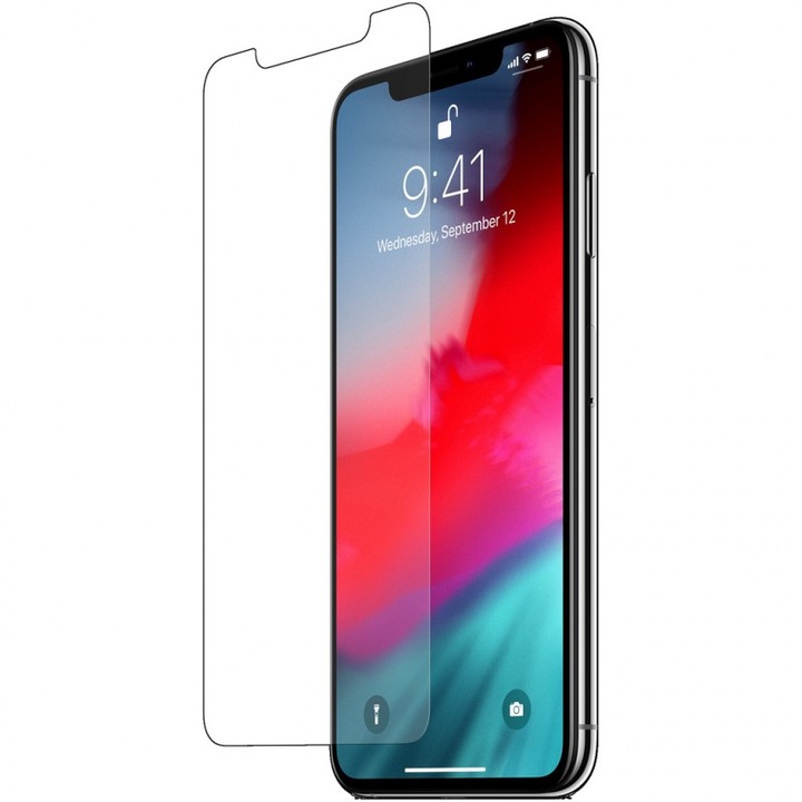 Üvegvédő Edzett ÜVEG iPhone XS Max-hoz, Átlátszó