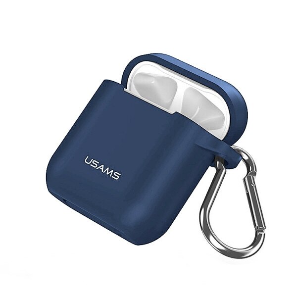 Husa silicon Usams pentru Apple AirPods bleumarin