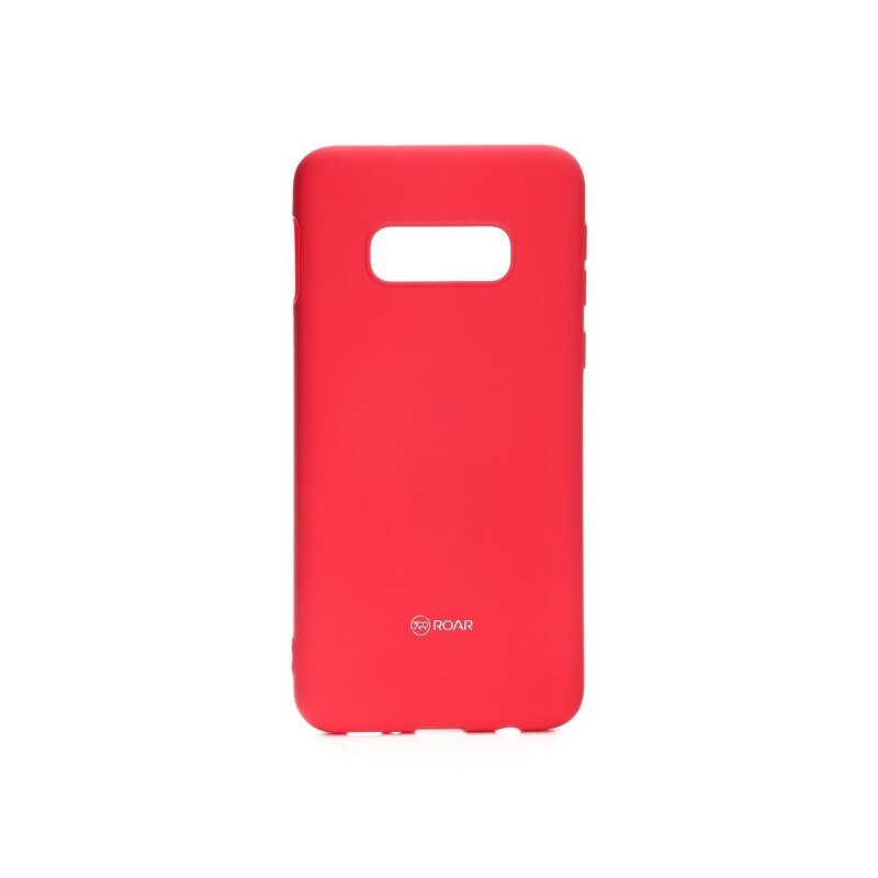Husa Spate Roar Colorful Jelly Samsung Galaxy S10e Silicon Roz Pink