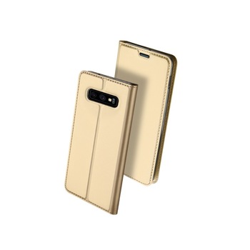 Husa Flip Cover Premium Duxducis Skinpro Samsung S10e Gold Husa Flip Cover Premium Duxducis Skinpro Samsung S10e Gold