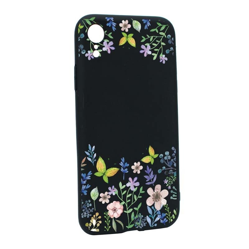 Husa Apple iPhone XR, Silicon, Butterfly-Flowers B95