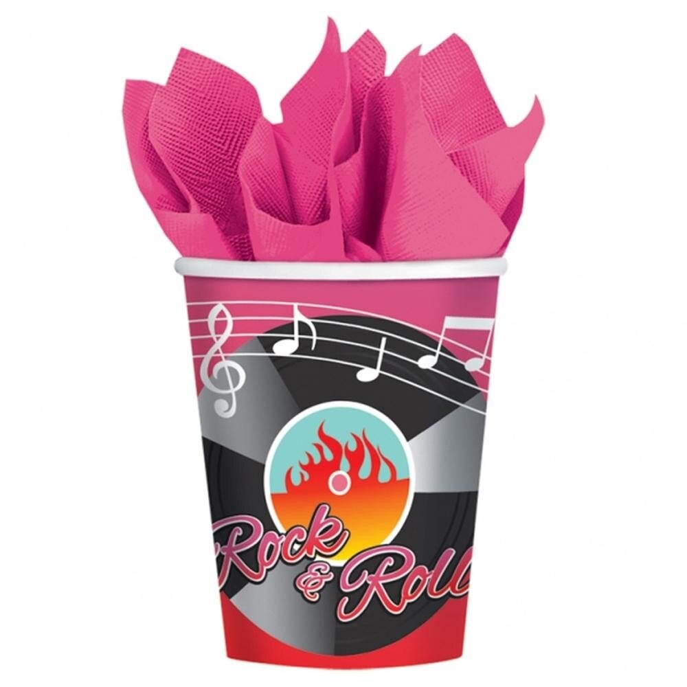 Pahare Rock & Roll, 8 buc