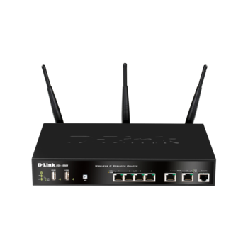 Router wireless D-Link DSR-1000AC, 2xWAN Gigabit, 3xLAN Gigabit Router wireless D-Link DSR-1000AC, 2xWAN Gigabit, 3xLAN Gigabit