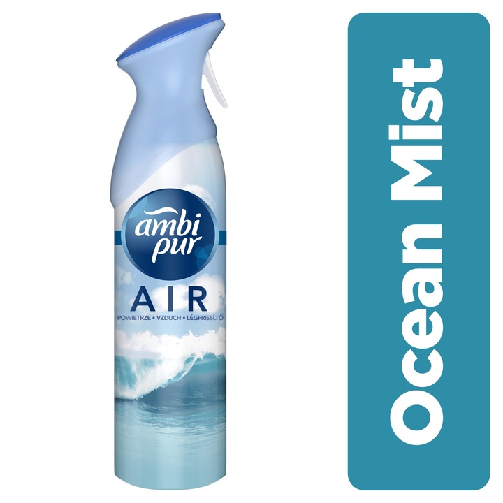 3x Ambi Pur Légfrissítő Spray, Ocean Mist, 300 ml
