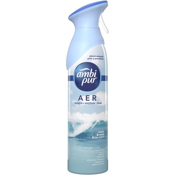Odorizant aer cu actiune instanta pentru camera Ambi Pur Ocean & Wind, Spray 300 ml Odorizant aer cu actiune instanta pentru camera Ambi Pur Ocean & Wind, Spray 300 ml