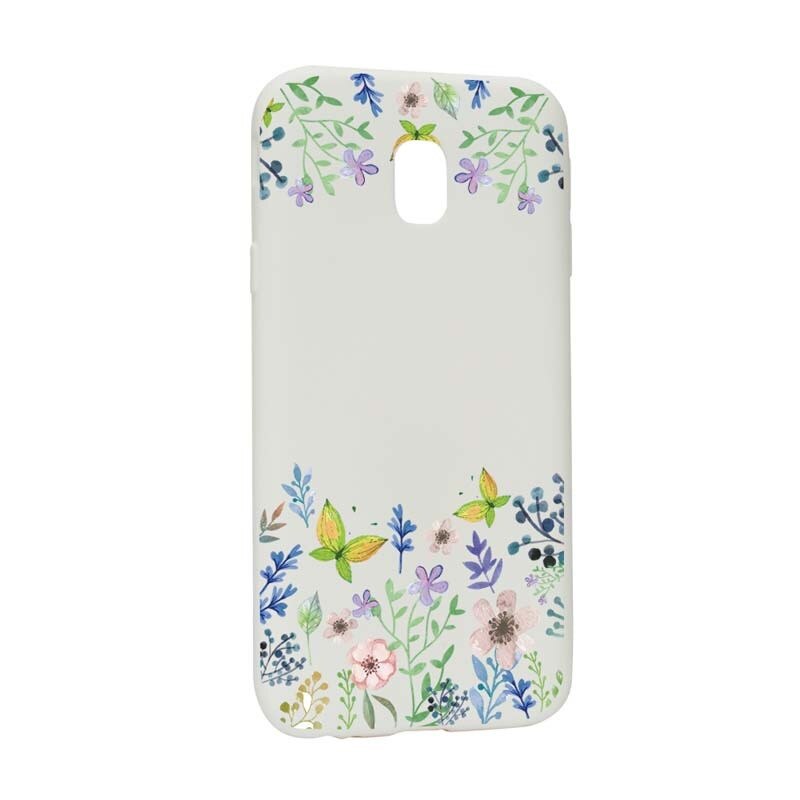 Husa Samsung Galaxy J7 2018, Silicon, Butterfly-Flowers W95
