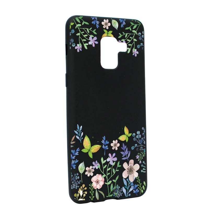 Husa Samsung Galaxy A5 2018, Silicon, Butterfly-Flowers B95