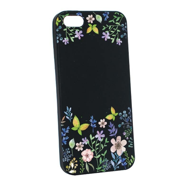 Husa Apple iPhone SE / 5S / 5, Silicon, Butterfly-Flowers B95