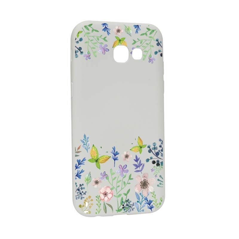 Husa Samsung Galaxy A3 2017, Silicon, Butterfly-Flowers W95