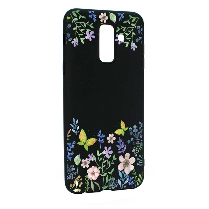 Husa Samsung Galaxy A6 PLUS / Galaxy J8 2018, Silicon, Butterfly-Flowers B95