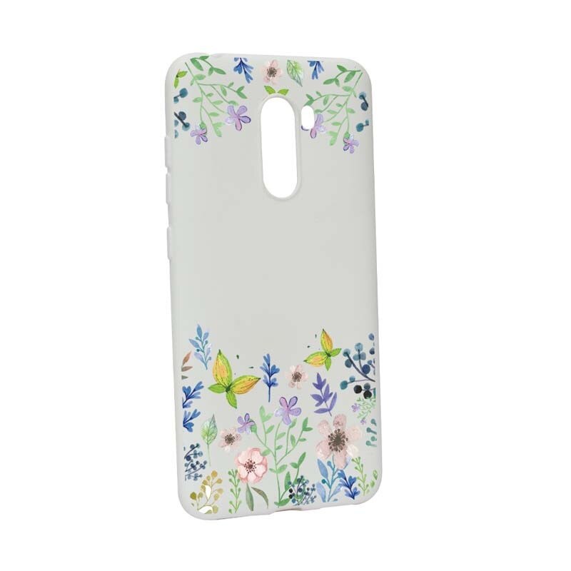 Husa Xiaomi PocoPhone F1, Silicon, Butterfly-Flowers W95