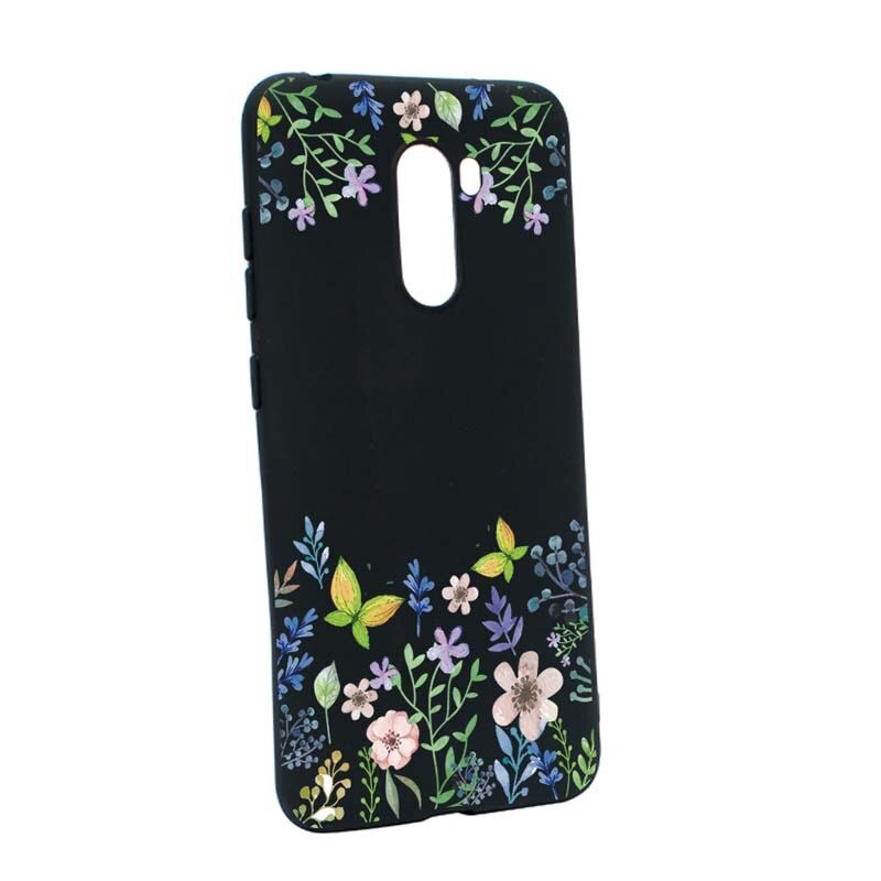 Husa Xiaomi PocoPhone F1, Silicon, Butterfly-Flowers B95