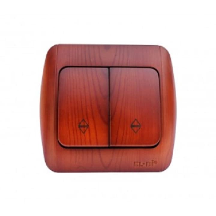 Intrerupator dublu cap-scara EL-BI Zirve cires