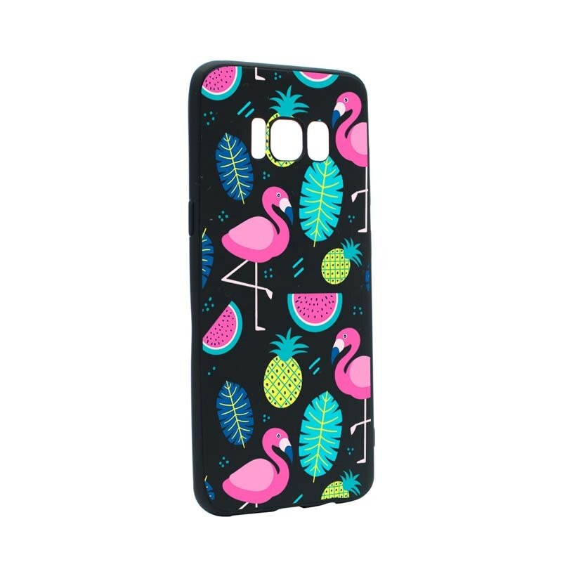 Husa Samsung Galaxy S8, Silicon, Flamingo B91