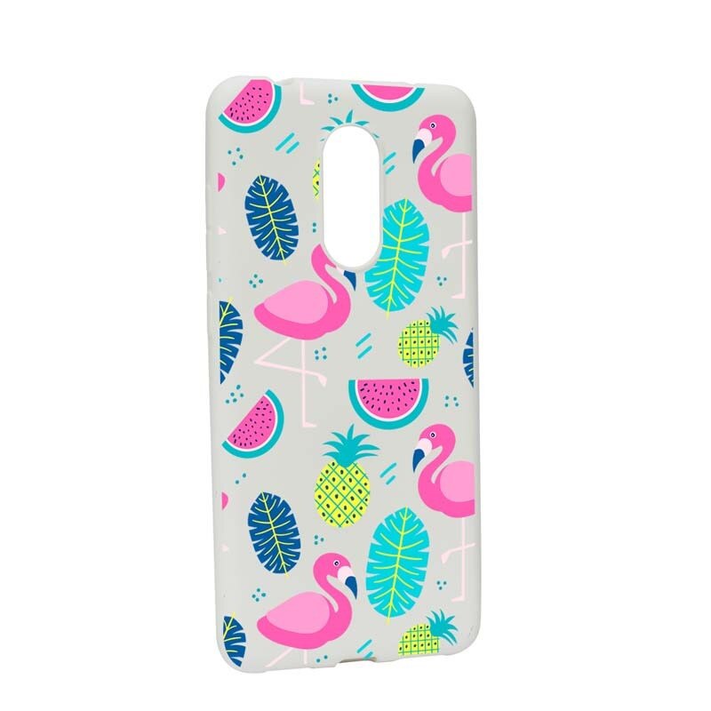 Husa Xiaomi Redmi 5, Silicon, Flamingo W91