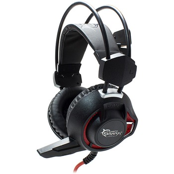 Casti Gaming cu microfon White Shark GH-1842 LEOPARD,USB + jack 3.5 mm, 32 ohm, negru Casti Gaming cu microfon White Shark GH-1842 LEOPARD,USB + jack 3.5 mm, 32 ohm, negru