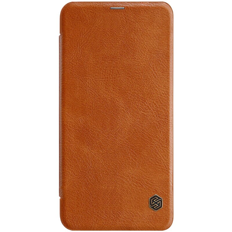 Husa tip carte Nillkin Qin pentru Xiaomi Redmi 6 Pro, maro