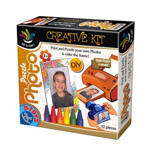 Puzzle Photo cu Rama Color Me si 8 Creioane