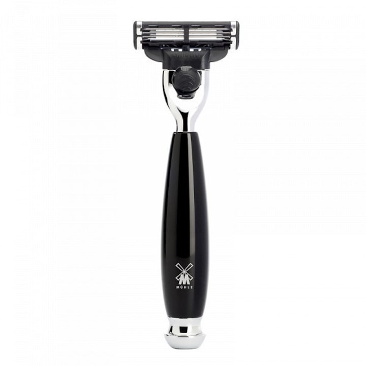 Aparat de ras Muehle compatibil Mach3 cu maner de rasina, Vivo