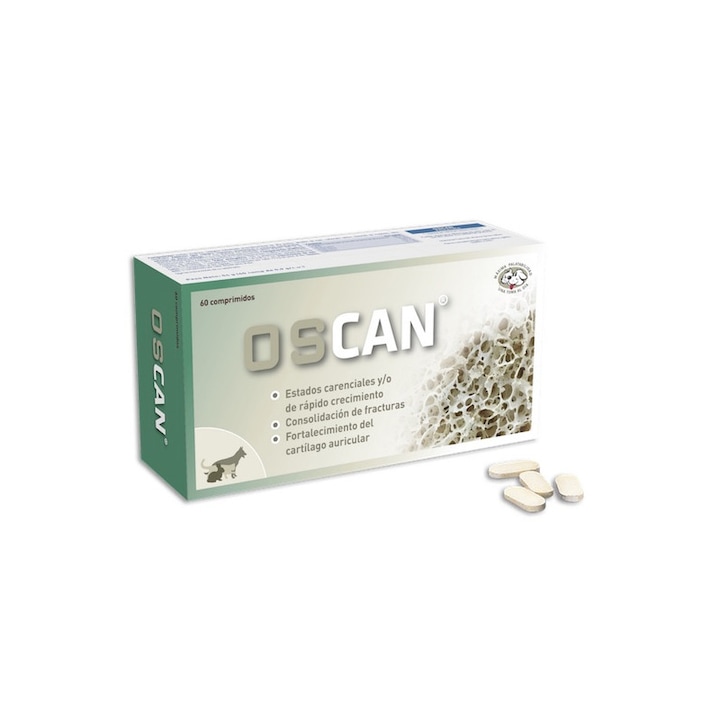 Supliment nutritiv pentru sietmul osteoarticular la caini, pisici, reptile si pasari OSCAN, 60 tablete