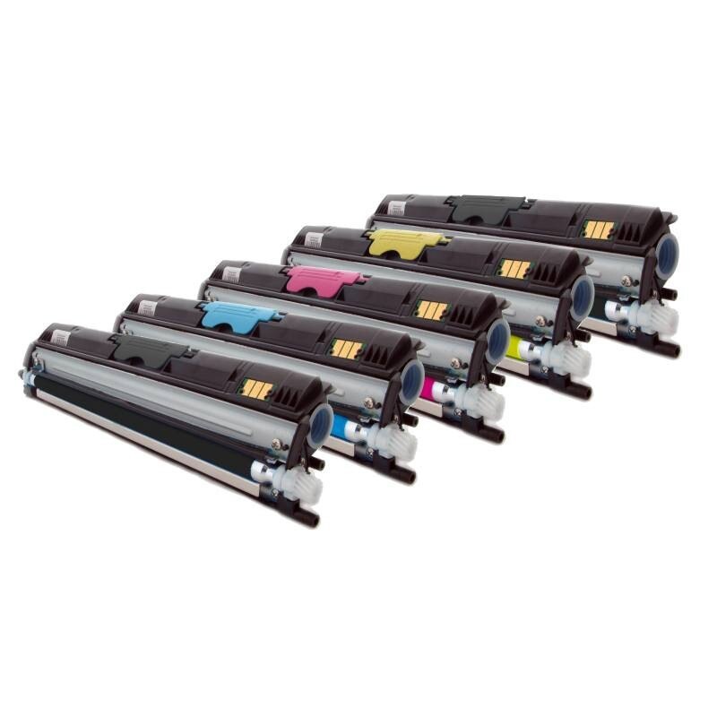 Set 5 Cartuse Toner Compatibile 2BK/1C/1M/1Y 13500 Pag. pentru Epson Aculaser CX16, CX16NF, CX16DNF, CX16DTNF, C1600.