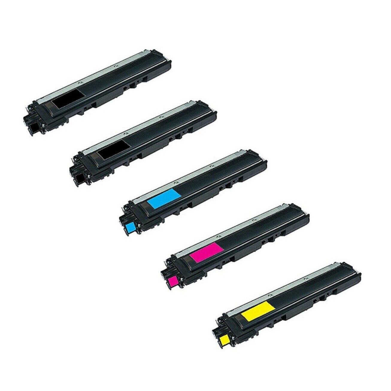 Set 5 Cartuse Compatibile TN-230 2BK/1C/1M/1Y pentru Brother HL-3040 CN, HL-3070 CW, MFC-9120 CN, MFC-9320 CW, HL-3070 CN, DCP-9010 CN, MFC-9125 CN, MFC-9325 CW, HL-3045 CN, HL-3075 CW