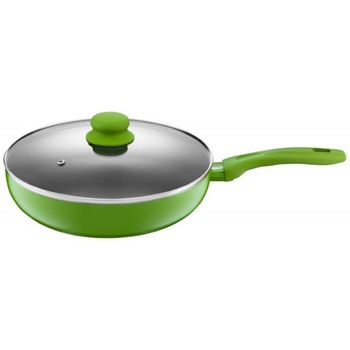 Tigaie Adanca Cu Capac 28Cm Cu Invelis Non-Stick Verde Emma Tigaie Adanca Cu Capac 28Cm Cu Invelis Non-Stick Verde Emma