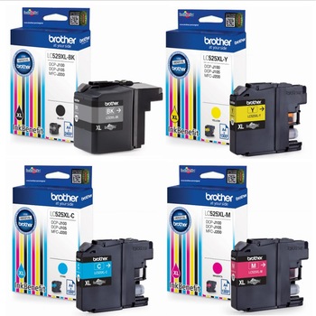 Pachet cartuse cerneala LC529XL negru,LC525XLcyan, magenta, galben Brother original 6300 pagini Pachet cartuse cerneala LC529XL negru,LC525XLcyan, magenta, galben Brother original 6300 pagini