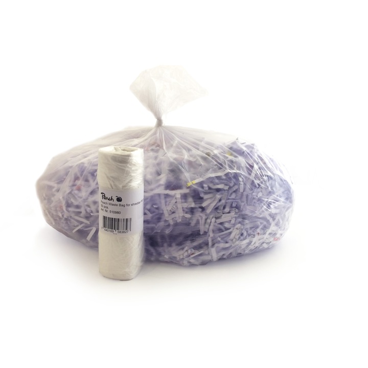 Sac plastic 50/set 26L pentru distrugatoare documente Peach PS100-10 510980