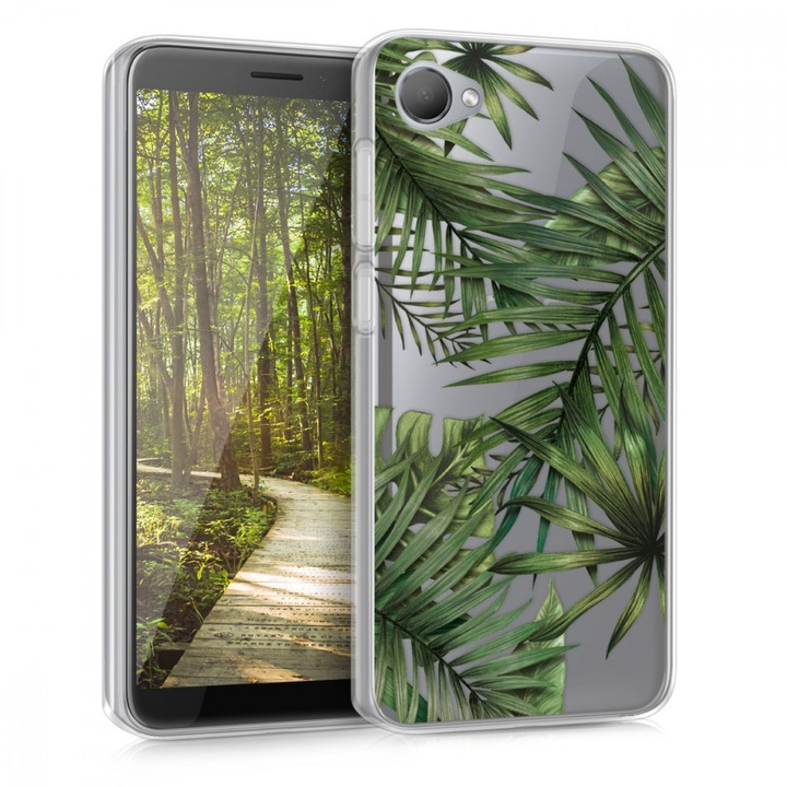 Калъф за HTC Desire 12, Силиконов, Зелен, 45595.01