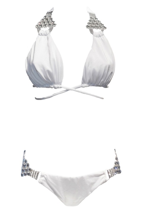 Regina's Desire Nicole Luxus Bikini Szett - Fehér - S