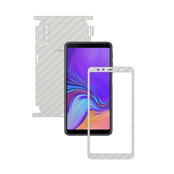 Samsung Galaxy A7 (2018) - Carbon Alb - 360 Cut - Folie de protectie Carbon Skinz, Skin Adeziv Full Body Cover pentru Rama Ecran,Carcasa Spate si Laterale Samsung Galaxy A7 (2018) - Carbon Alb - 360 Cut - Folie de protectie Carbon Skinz, Skin Adeziv Full Body Cover pentru Rama Ecran,Carcasa Spate si Laterale