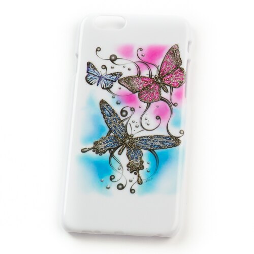 Husa Iphone 6, Sparkling Butterflies, Plastic