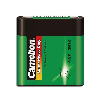 Baterie 3R12, 4,5V, Camelion Super Heavy Duty, zinc, 1 baterie bulk Baterie 3R12, 4,5V, Camelion Super Heavy Duty, zinc, 1 baterie bulk
