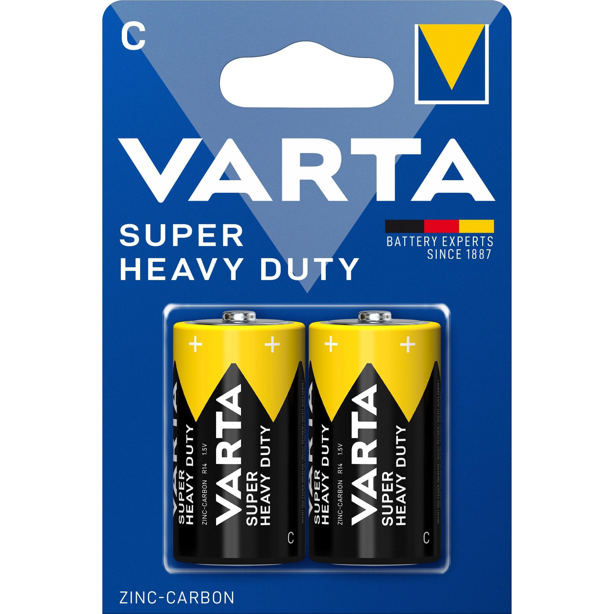 Baterii R14, C, Varta Superlife, 1,5V, zinc, blister 2 baterii - eMAG.ro