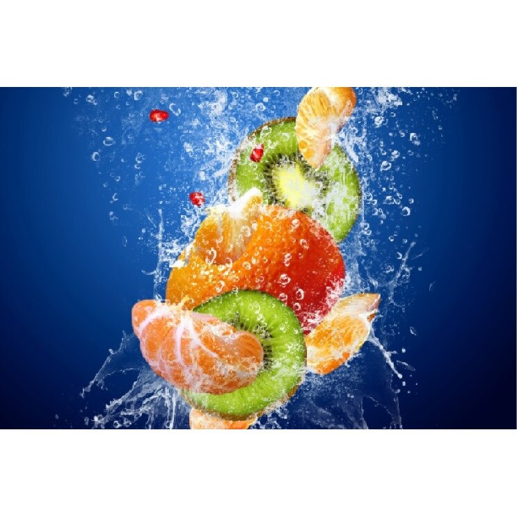 Fototapet de perete autoadeziv si lavabil Exotic splash, 270 x 200 cm