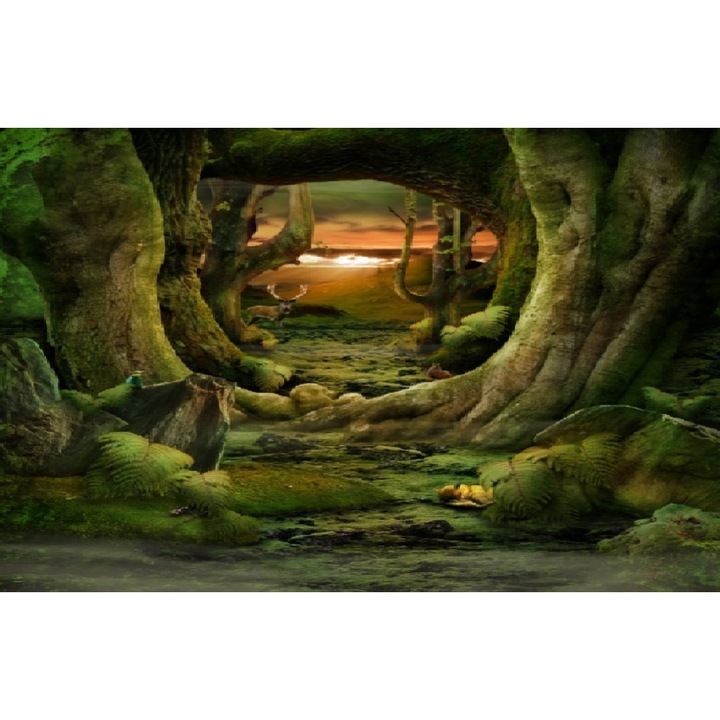 Fototapet Tunel prin padure, 250 x 200 cm