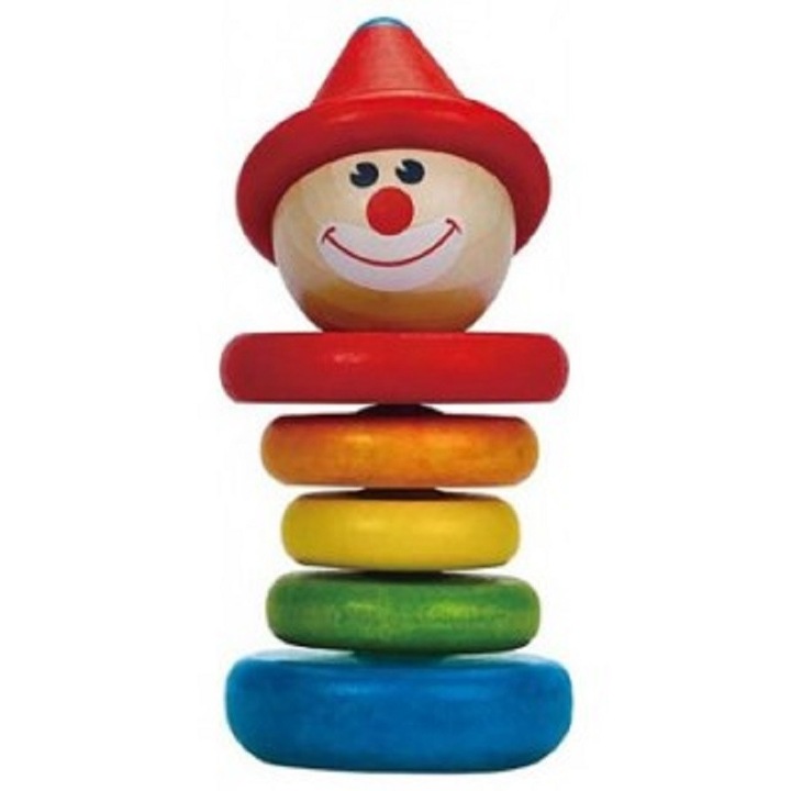 Hape Kúp színes gyűrűkkel - Bohóc