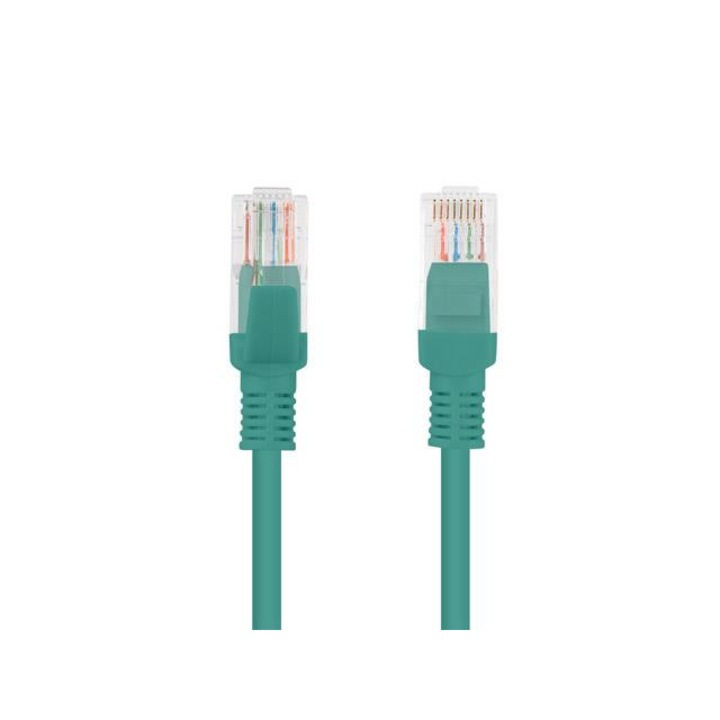 Cablu Lanberg UTP Patch cord, 1 m, Verde
