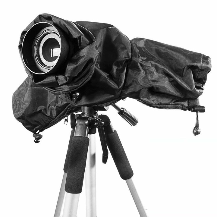 Husa Antiploaie, husa de protectie pentru camera foto, video, pentru Canon, Nikon si alte camere video DSLR