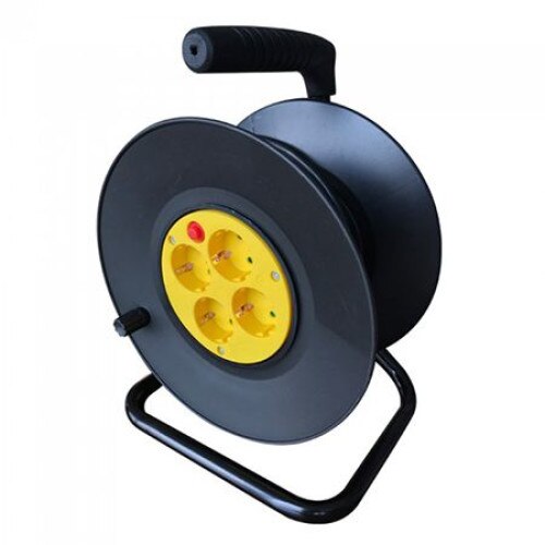 Prelungitor cu tambur V-TAC 4 cai, 25 m