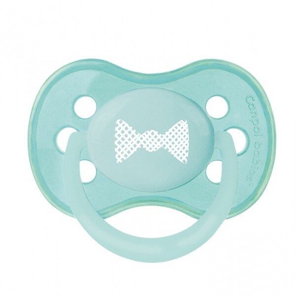 Suzeta silicon simetrica 18 luni +, verde, Canpol 22/418