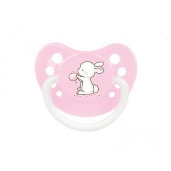 Suzeta silicon ortodontica 18 luni+, roz, Canpol, 23/264 Suzeta silicon ortodontica 18 luni+, roz, Canpol, 23/264