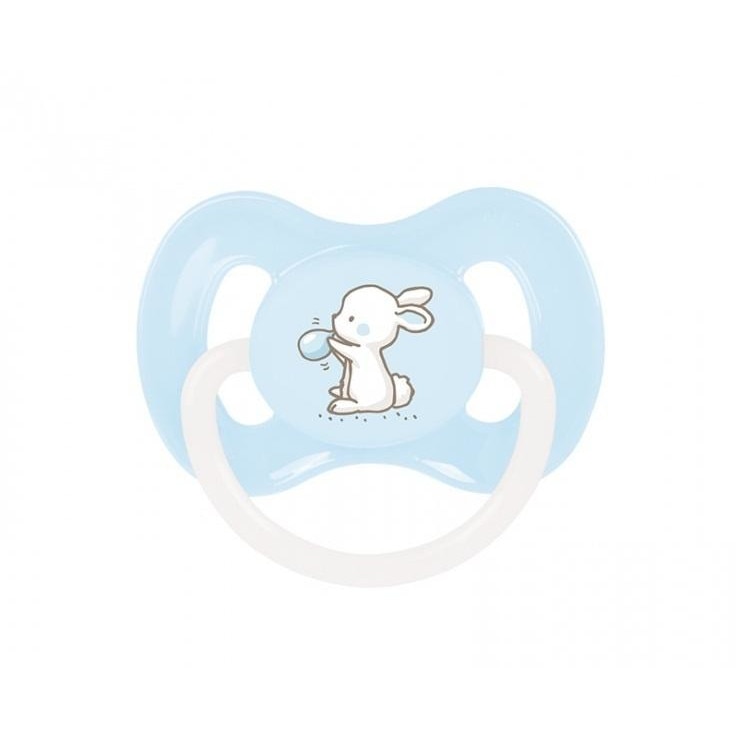 Suzeta silicon simetrica 0-6 luni, albastra, Canpol, 23/265