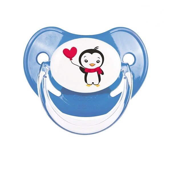 Suzeta silicon ortodontica 0-6 luni, albastru, Canpol, 22/583